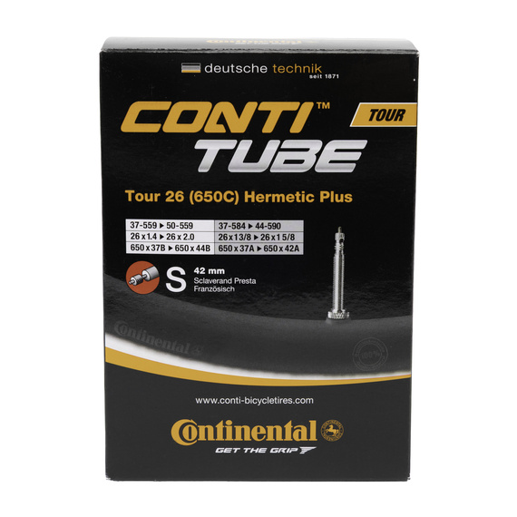 Dętka Continental Tour 26 HERMETIC PLUS 37/47-559, wentyl presta 42 mm