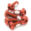 Śruby mocujące tarcze hamulcowe Dartmoor stalowe czerwone 6 szt
