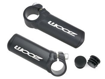 Rogi kierownicy Zoom MT-A27, 80 mm, czarny mat