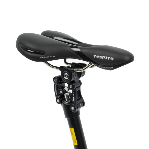 Wspornik siodła XLC / SR Suntour NCX, amortyzowany 27,2 mm x 350 mm, czarny