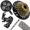 Zestaw napęd rowerowy Shimano Korba FC-TY301 + wolnobieg MF-TZ500 7 rzędów + łańcuch CN-HG40 + przerzutka tył RD-TY300B