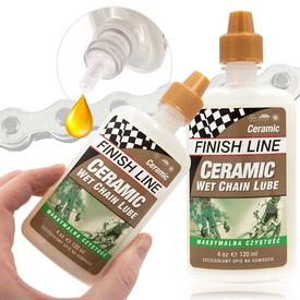 Olej do łańcucha Finish Line Ceramic Wet Lube syntetyczny 120 ml