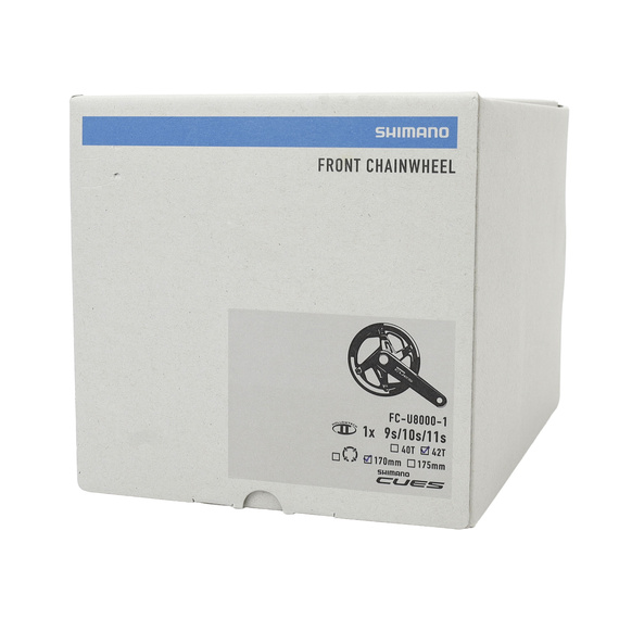 Mechanizm korbowy Shimano Cues FC-U8000-1, 1 x 9/10/11/rz, 170 mm, 42T