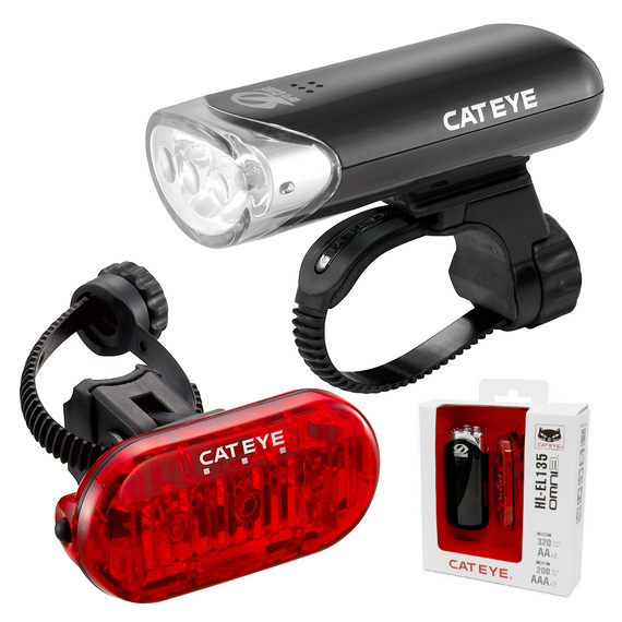 Zestaw lampek Cateye HL-EL135N i TL-LD135