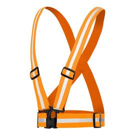 Odblaskowe szelki bezpieczeństwa NEO, elastyczne, regulowane, pomarańczowe