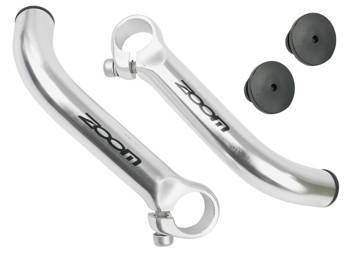 Rogi kierownicy Zoom MT-30A, aluminium, srebrne