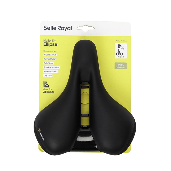 Siodełko Selle Royal Premium Ellipse Relaxed 90° żelowe, elastomery 
