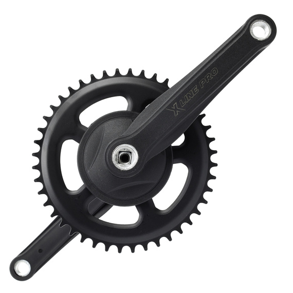 Mechanizm korbowy X-line PRO, mocowanie kwadrat, 170 mm, 44 zębów, czarny