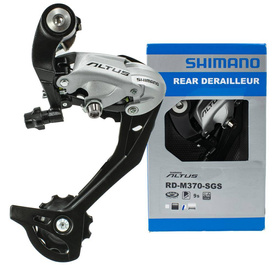 Przerzutka tylna Shimano Altus RD-M370-SGS, 9-rzędowa, 34T, srebrna