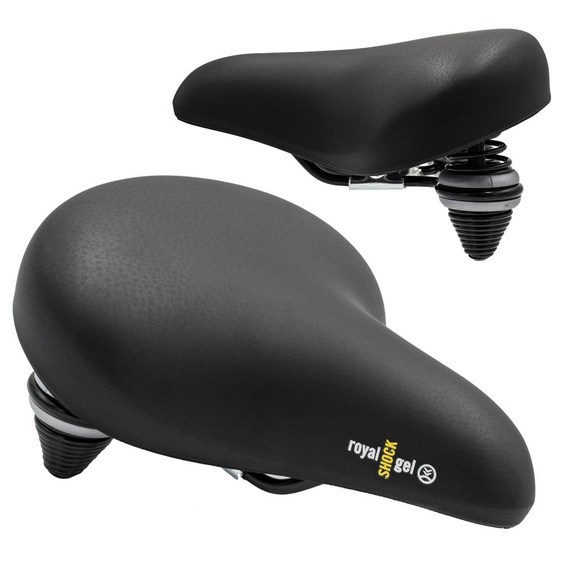 Siodełko Selle Royal Renna, Classic, Relaxed 90st., amortyzacja, sprężyny, czarne