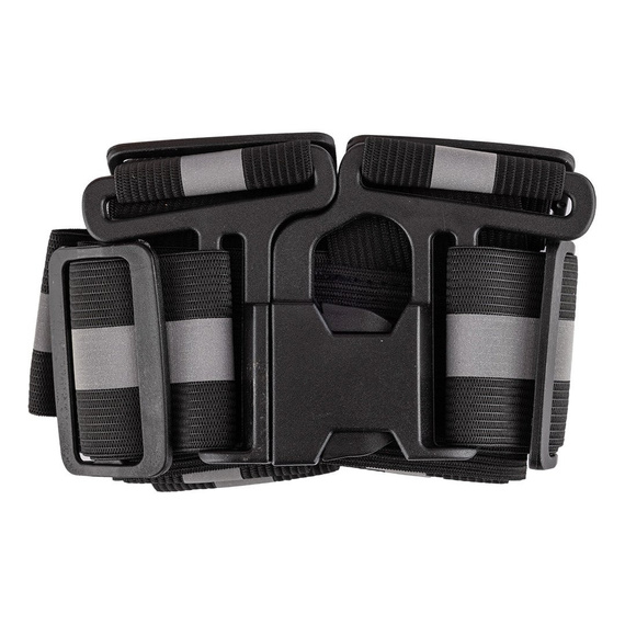 Odblaskowe szelki bezpieczeństwa NEO, elastyczne, regulowane, czarne