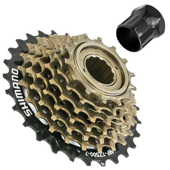 Wolnobieg nakręcany Shimano Tourney MF-TZ500 7 rz. 14-28 + klucz DX-9715A 