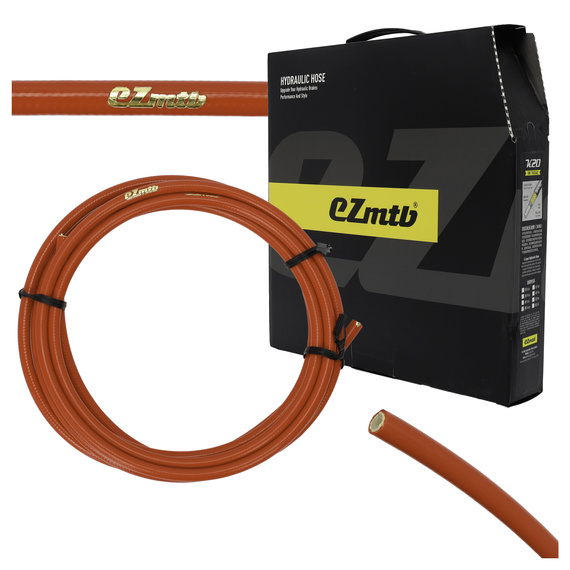 Przewód hamulcowy EZmtb K20, 4-warstwowy, czerwony, 2 m, zamiennik BH90