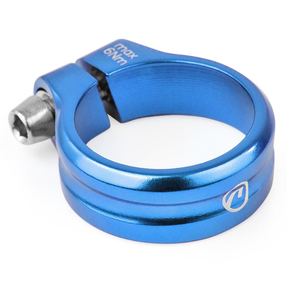 Obejma podsiodłowa Accent EXE 31.8 mm niebieska anodowana