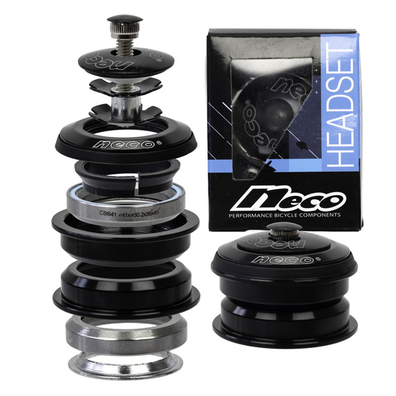 Stery pół-zintegrowane Neco CC-H125 ZS44/ZS44 Ahead 28.6x44x30mm, aluminiowe, czarne