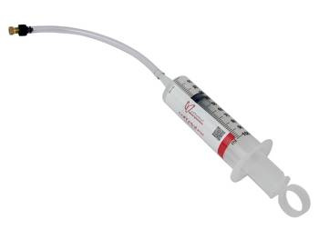 Strzykawka z przewodem Effetto Mariposa do aplikowania płynu uszczelniającego w ogumieniu