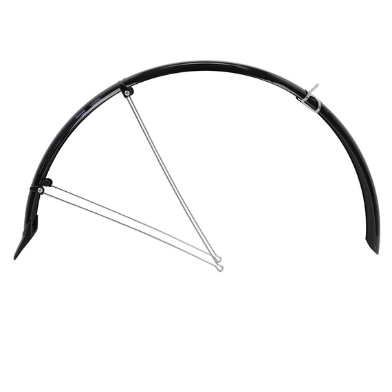 Błotniki Orion 26"/53 mm, zestaw przód i tył, PCV, czarny połysk