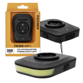 Lampka przednia Ravemen FR300ANT+, 300 lumenów, czarna