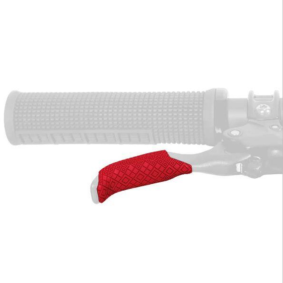 Naklejki na dźwignie hamulcowe Lizard Skins DSP Lever Grip, czerwone