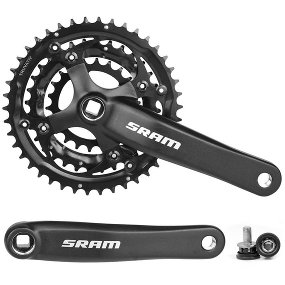 Mechanizm korbowy SRAM FC-S600 3.0, 175 mm, 42x32x22T, kwadrat, czarny, box