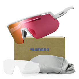 Okulary Shimano Technium L białe matowe, soczewki Ridescape RD, Road