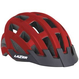 Kask Lazer Compact czerwony 54-61