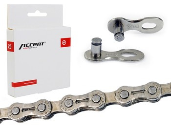 Łańcuch Accent AC-881 PRO 6/7/8-rzędowy srebrny ażurowe ogniwa