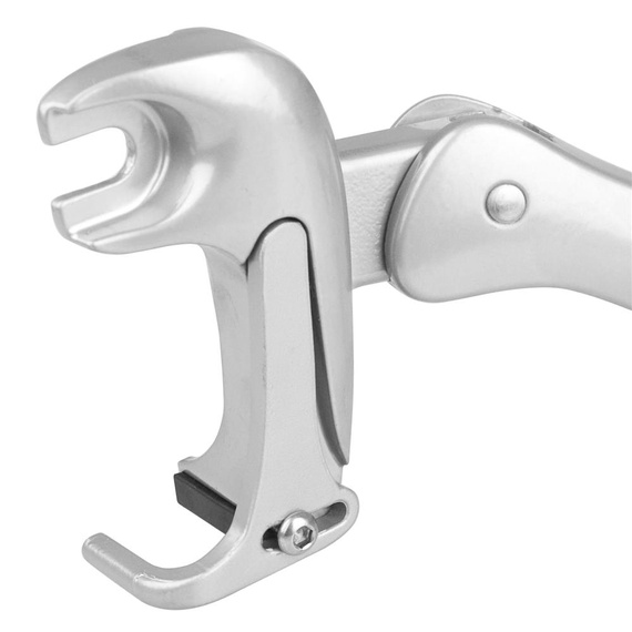 Outlet Podpórka tylna Atranvelo Stylo 24"-28", regulowana, pod hamulec tarczowy, aluminowa, srebrna