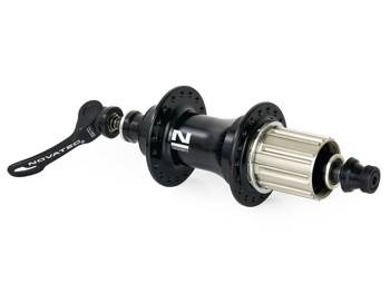 Piasta tył Novatec NT-F162SB-SS, QR, Shimano 8/9/10/11, 32H, 4 łożyska, czarna