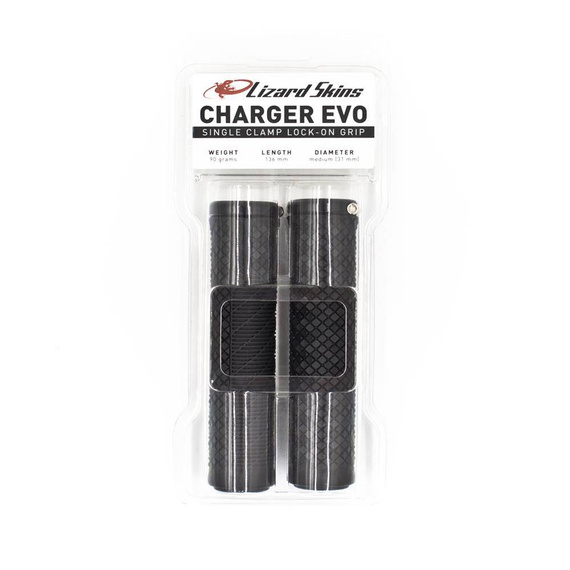 Chwyty Lizard Skins Charger Evo Lock-On 32x136 mm, czarny