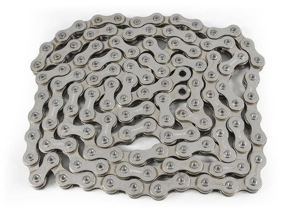 Łańcuch Connex 7E8 do E-Bike, 7,6,5-rzędowy 124 ogniwa, niklowany, wzmocniony.
