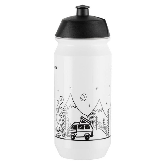 Bidon Accent Campvibe biało-czarny 500ml