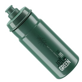 Bidon Elite JET Green, ciemnozielony, białe logo, 550 ml