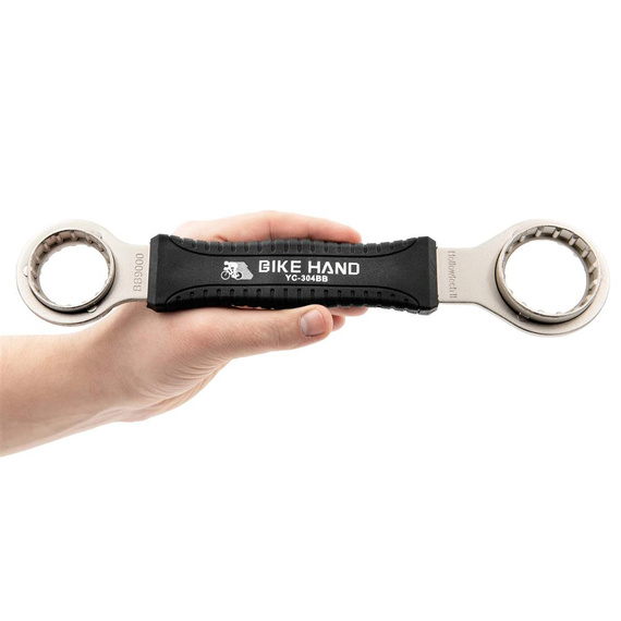 Klucz Bike Hand YC-304BB do montażu łożysk Hollowtech II oraz FSA Mega Evo; CenterLock  E-THRU