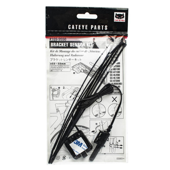 Podstawka licznika Cateye - Enduro, Mity, Velo,  przewodowy, 90 cm
