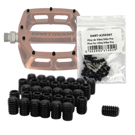 Piny do pedałów Dartmoor Vibe, Vibe Pro, zestaw na parę pedałów