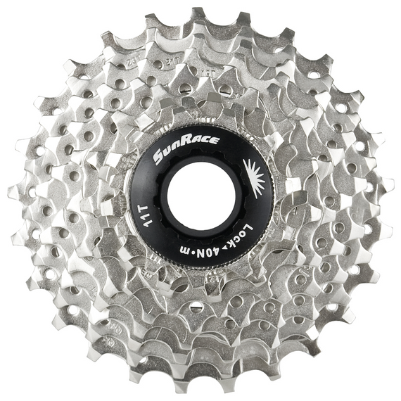 Kaseta rowerowa Sunrace CSR919AQ 9 rzędów 11-25 niklowana