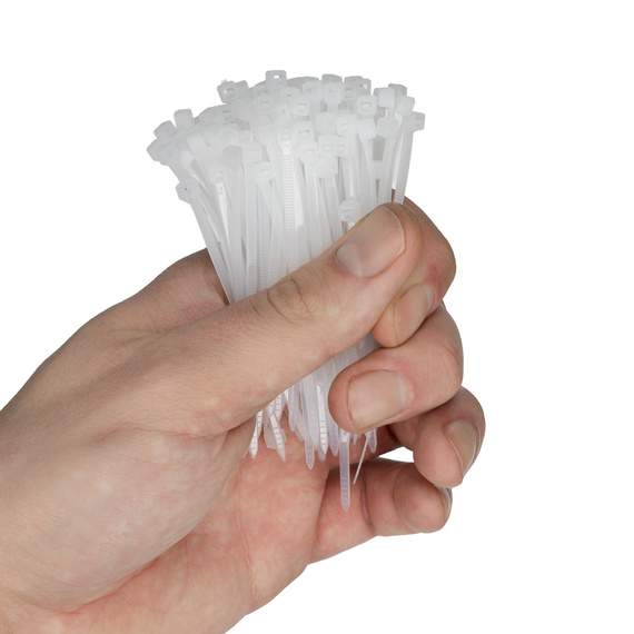 Opaski zaciskowe, zipki NEO-Tools Extreme 2.5 x 80 mm, 100 szt., białe