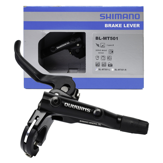 Dźwignia hamulca hydraulicznego Shimano BL-MT501, lewa, czarna 