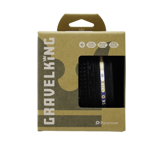 Opona Panaracer GravelKing SK+ 700x30C czarna, aramid, zwijana