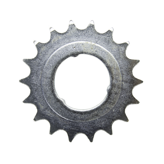 Zębatka nakładana Z-18, 18T na szeroki łańcuch, srebrna