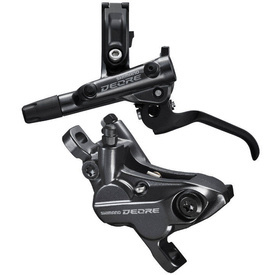 Zestaw hamulca tarczowego przód Shimano M6120 1000mm okładziny metaliczne bez radiatora, 4-tłoczkowy