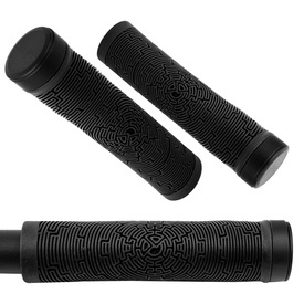 Przykręcane chwyty kierownicy Dartmoor Maze 137 mm, szaro / czarne