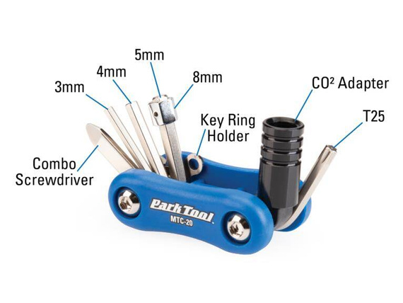 Zestaw narzędzi (scyzoryk) Park Tool MTC-20; 8w1