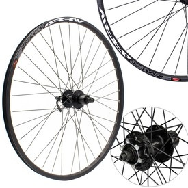 Koło tył MTB 27,5" Stars, FH-TX506, SLE czarne, pod tarcze 6 śrub