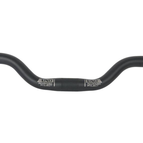 Kierownica UNO AL-029T 660 mm, 25,4 mm, wznios 50 mm, 9 stopni, czarny mat