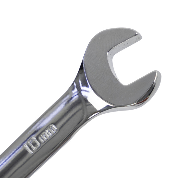 Klucz płasko-oczkowy Neo Tools, z przegubem i grzechotką,10 mm