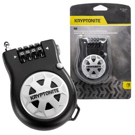 Zapięcie linkowe Kryptonite R2 Retractor Combo Cable, na szyfr, do plecaka, kasku