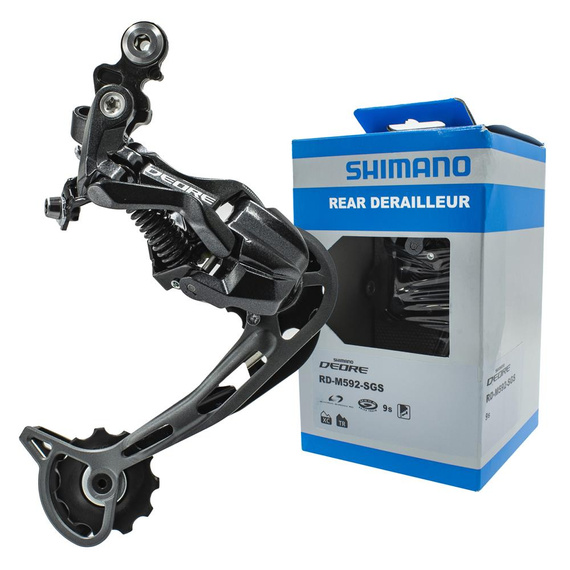 Przerzutka tylna Shimano Deore RD-M592-SGS, 9-rzędowa, 36T, Shadow RD