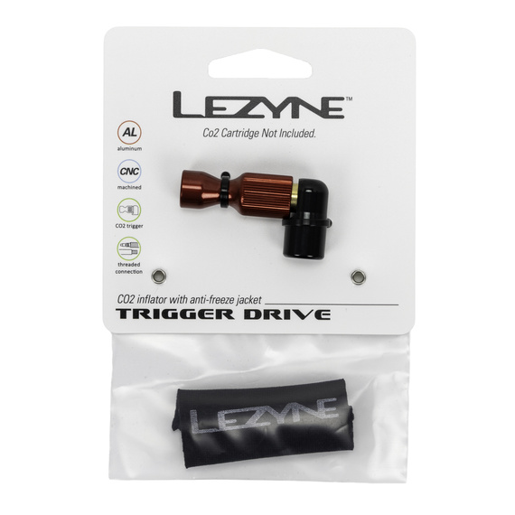 Pompka CO2 Lezyne Trigger Drive, czarno czerwona
